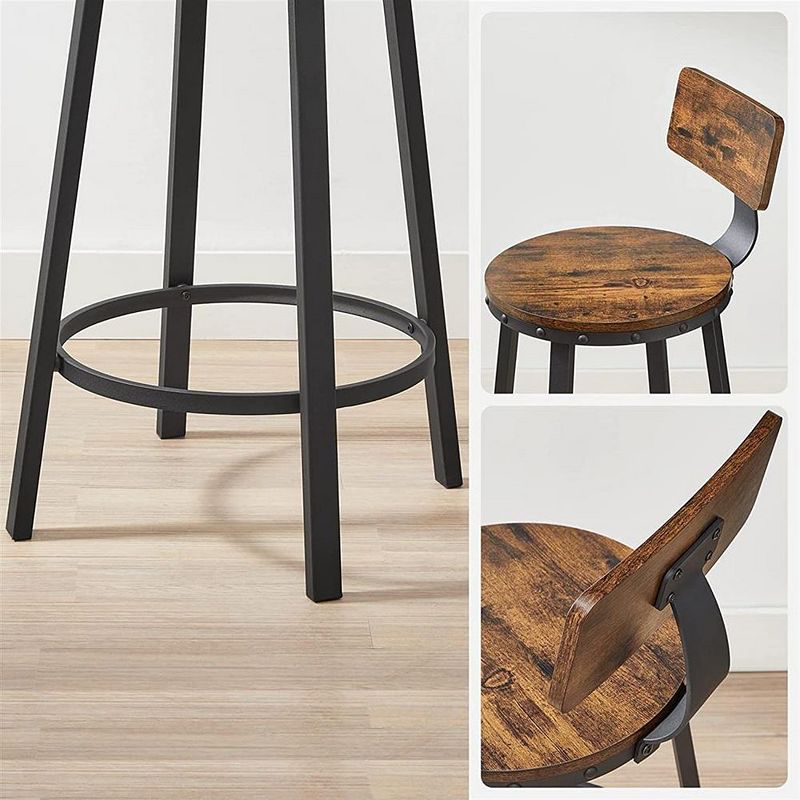 BreeBe Kitchen Stools with Backrest