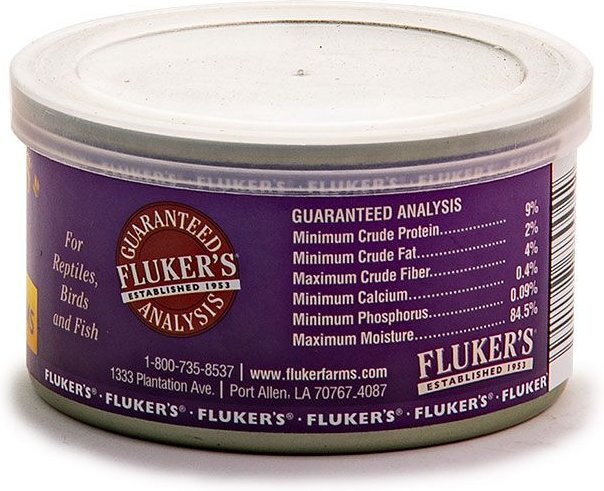 Fluker's Gourmet Canned Soldierworms Reptile Food， 1.2-oz bag