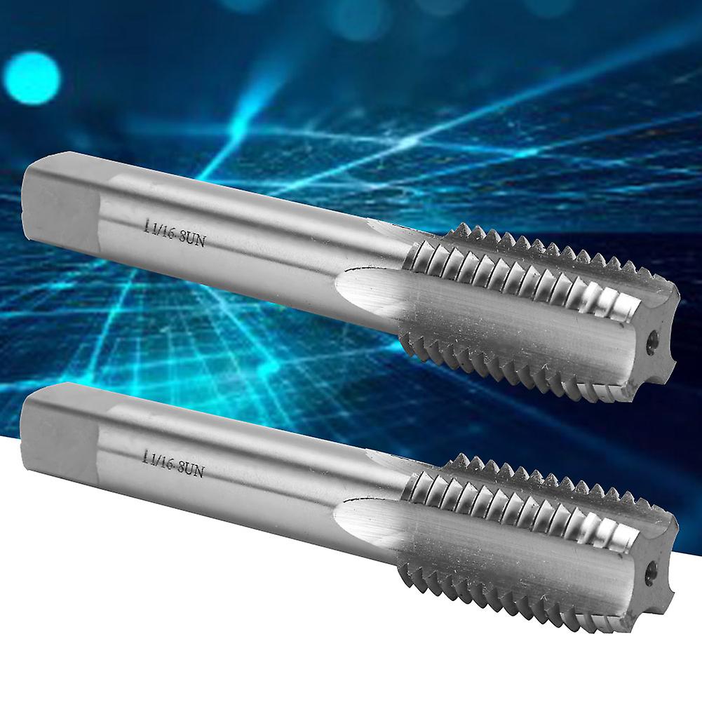 2pcs Taper/plug Tap High Speed Steel 1-1/16-8un For Machinery Manufacturing Industry