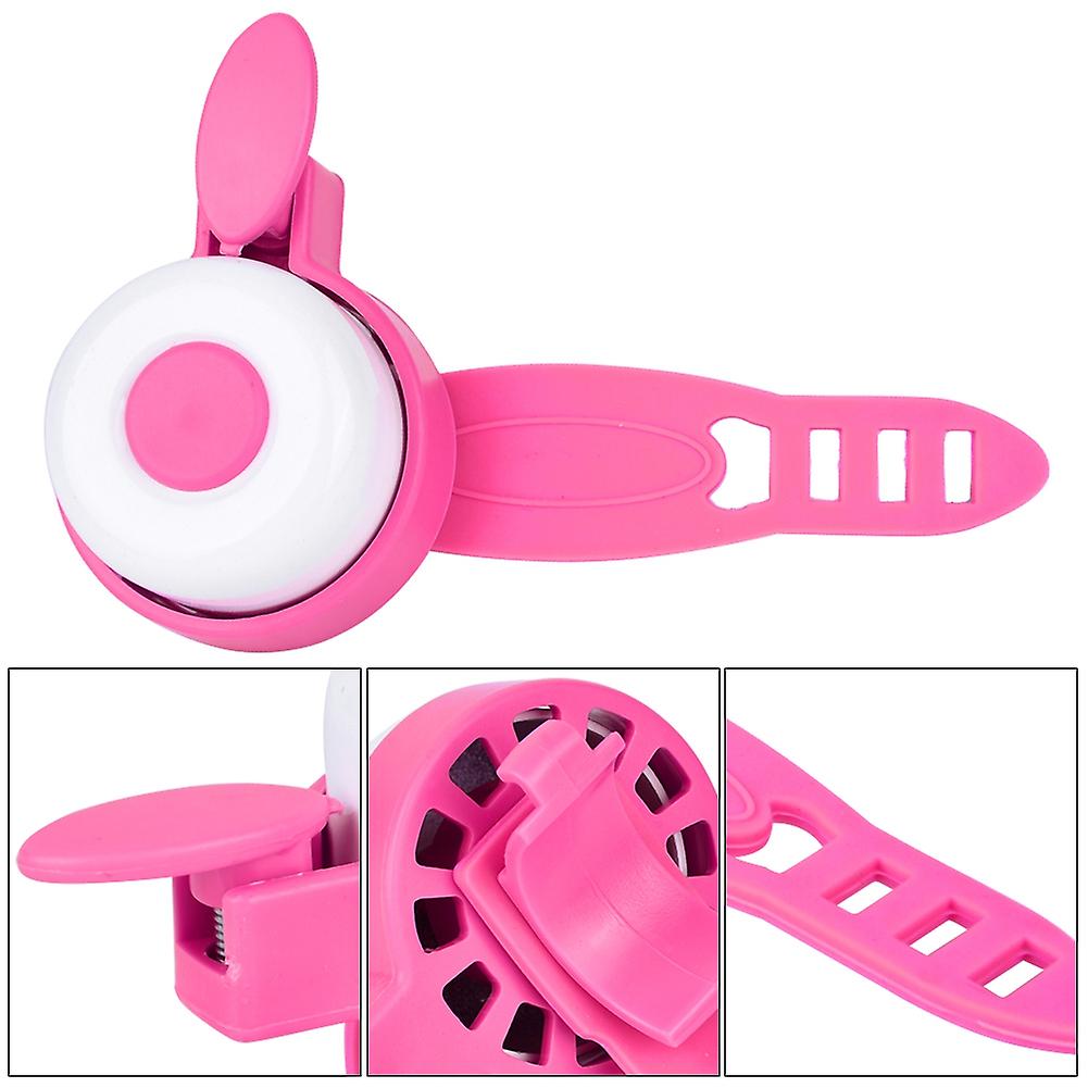 Children Kids Cycling Handlebar Loud Sound Ring Bell and Tassels For Bike Bicycle Pink + Pink