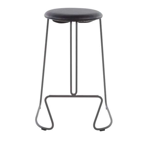 Strick and Bolton Anya Counter Stool in Black Metal - Set of 2