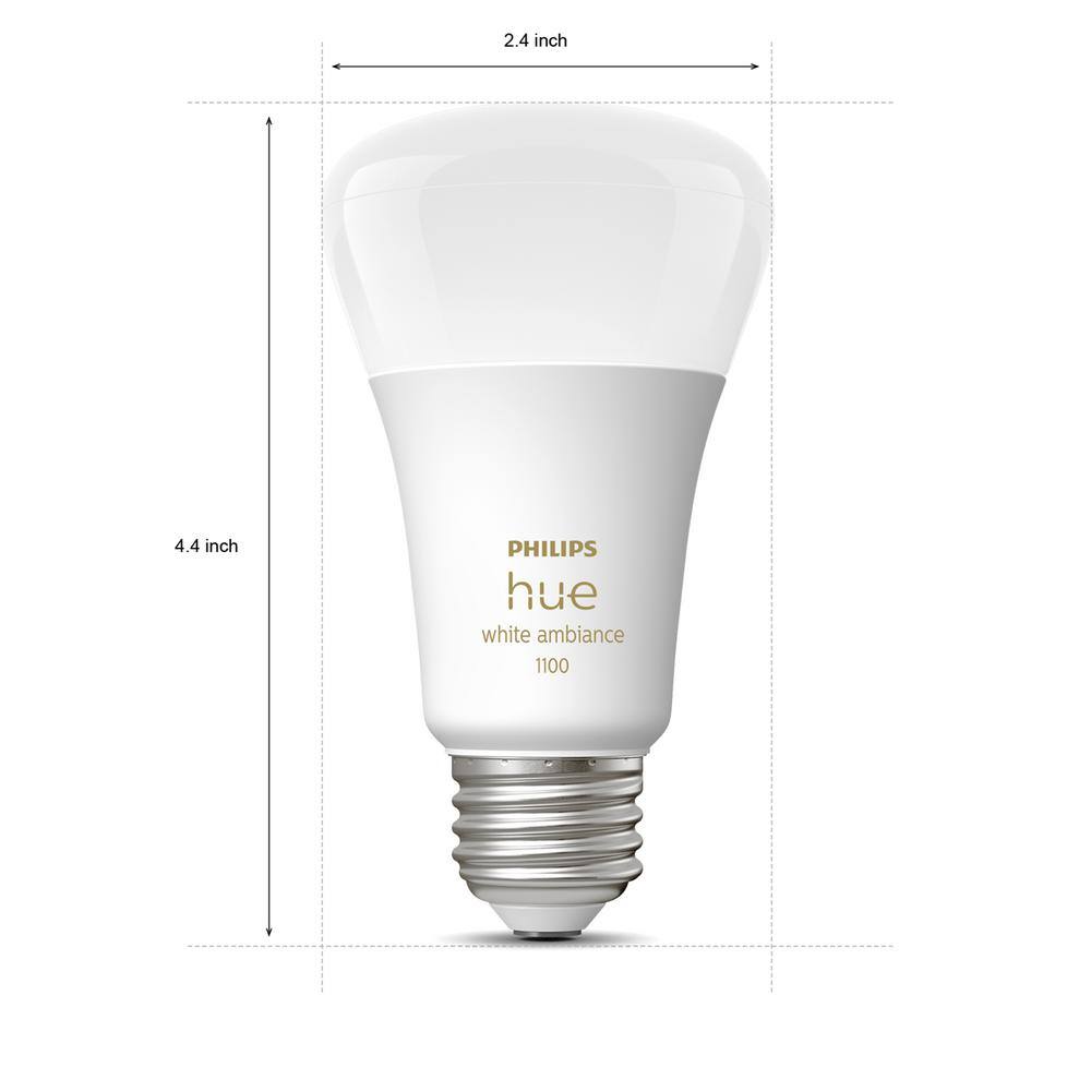 Philips Hue 75-Watt Equivalent A19 Smart LED Tuneable White Light Bulb with Bluetooth (1-Pack) 563239