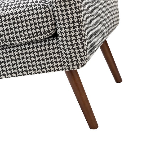 Aeetes Modern Upholstered Armchair with Solid Wood Legs by HULALA HOME