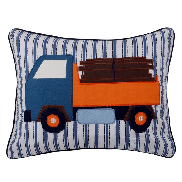 Dominik Appliqued Truck Decorative Pillow Levtex Home