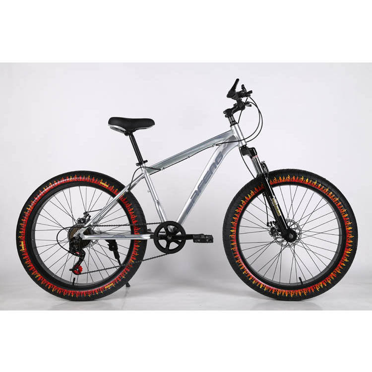 2023 Fat tires bike snow bicycle 26 inch Aluminum oy frame beach bicycle lockout suspension fork mtb 21 speed disc brake fat bike