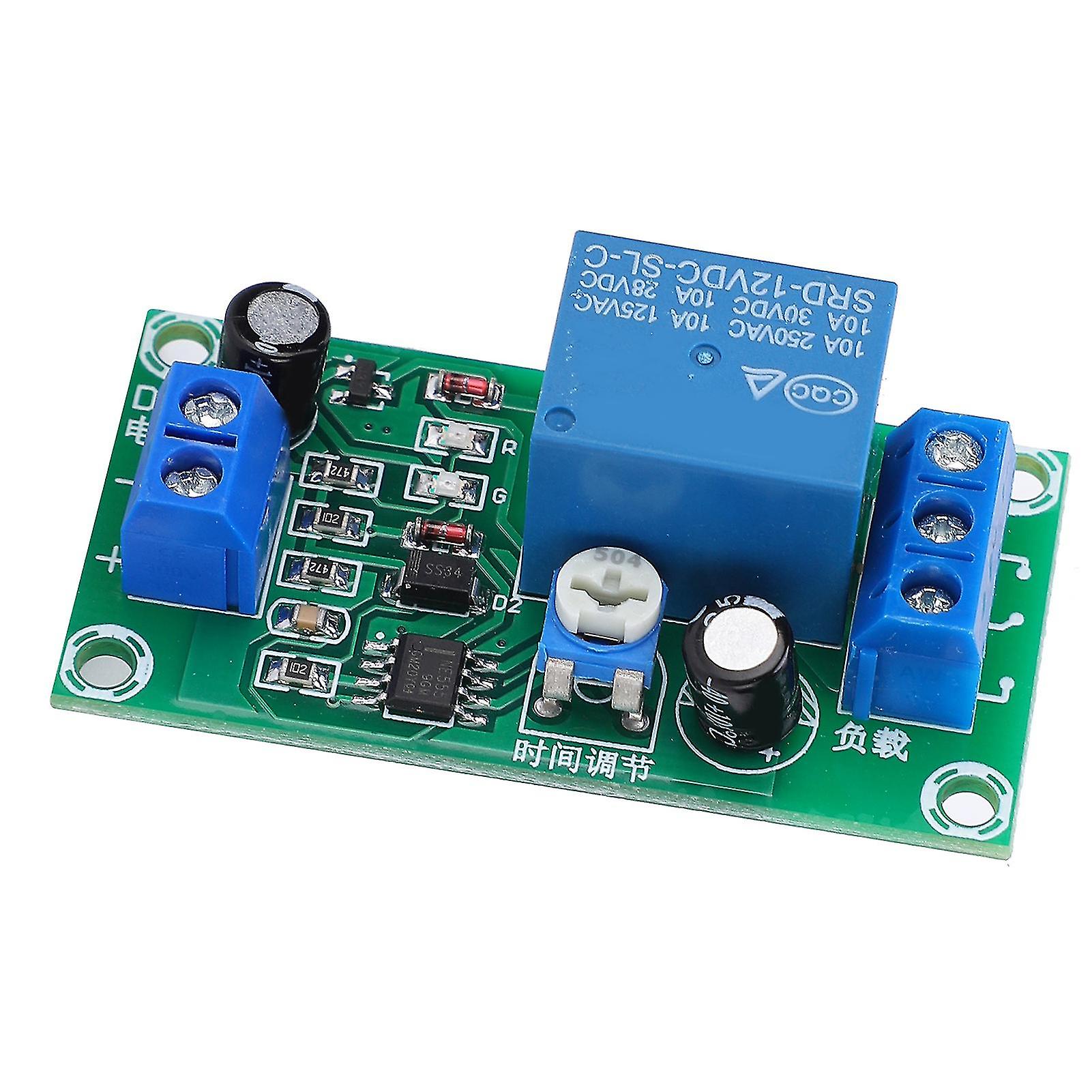 Delay Relay Module NE555 Time Delay Disconnect Circuit Board DC12V for Automotive Electronics