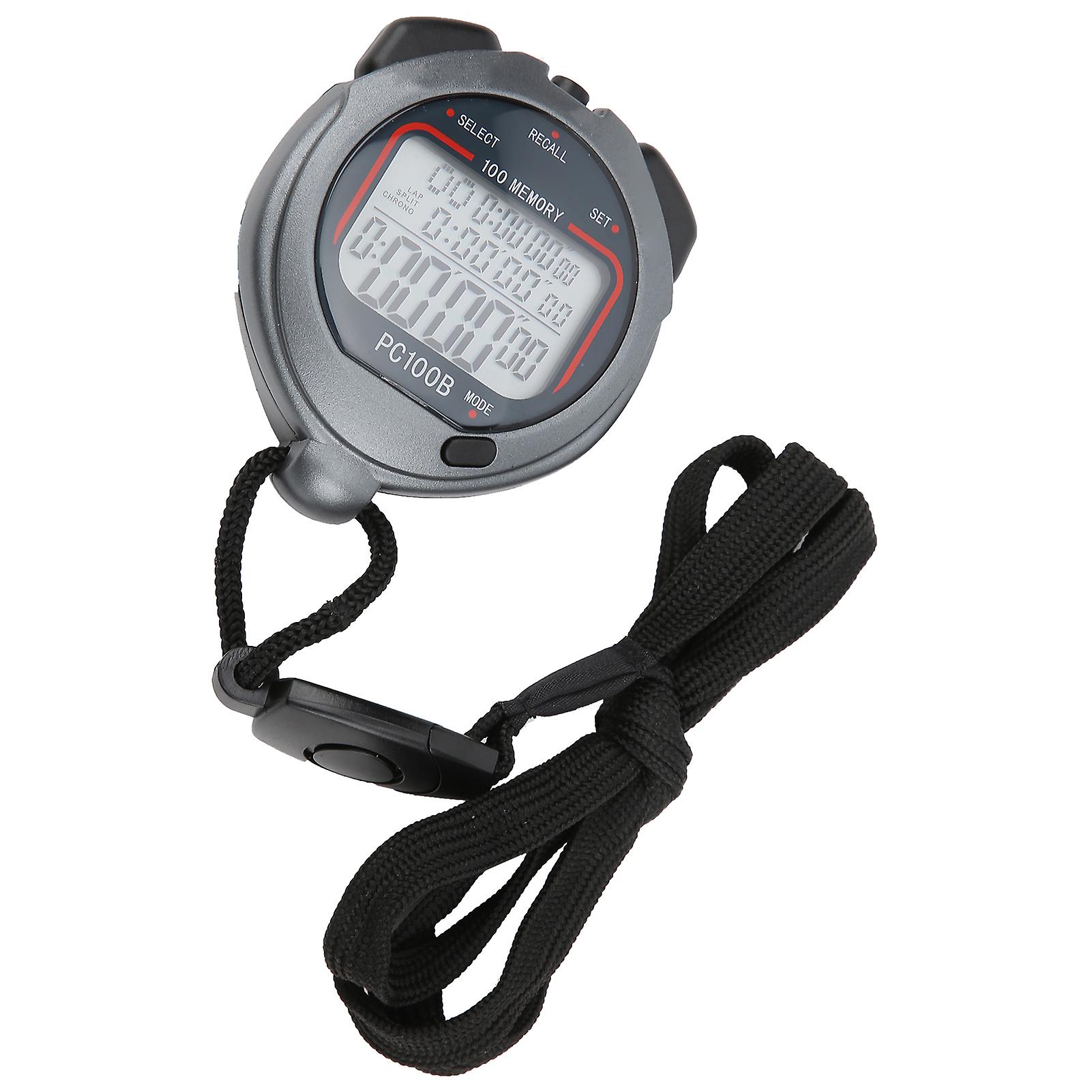 Pc100b Digital Sport Stopwatch Timer Handheld Chronograph Digital Stopwatch For Running