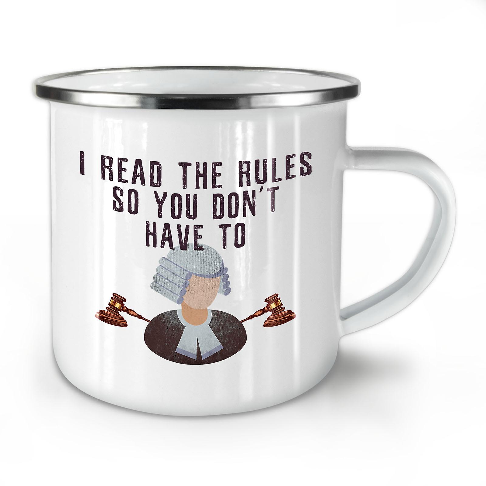 Lawyer Judge Job NEW WhiteTea Coffee Enamel Mug10 oz | Wellcoda