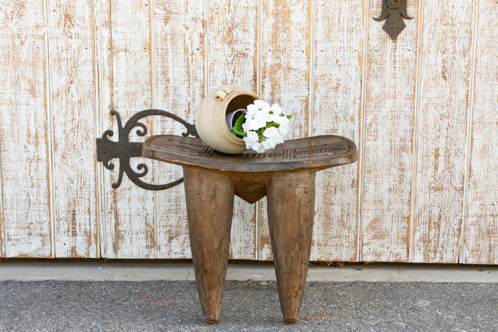 Rare Carved Lizard African Senufo Table   Southwestern   Side Tables And End Tables   by De cor  Houzz