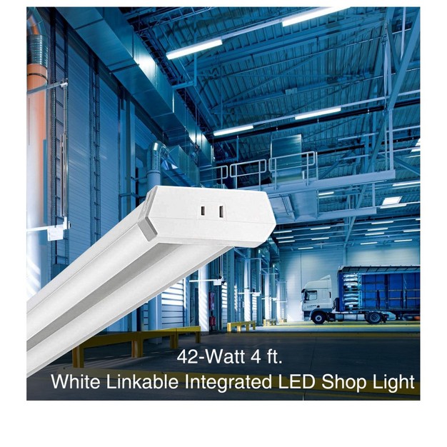 Defong 42w Led 4 Foot Shop Light Ceiling Light Surface Mount Pack Of 4