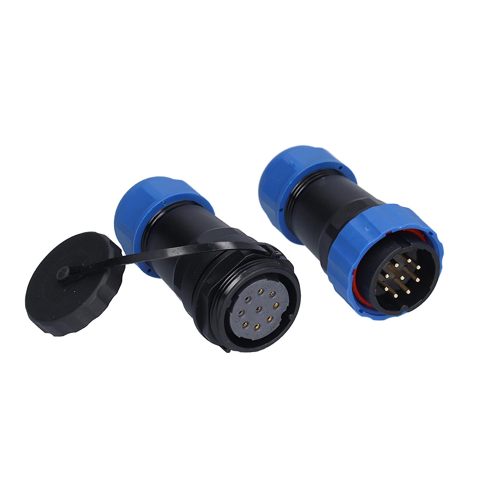 Waterproof Aviation Connector Pa66 Pa6 Oxidation Resistance Sp28 Ip68 Waterproof Connector9 Pin