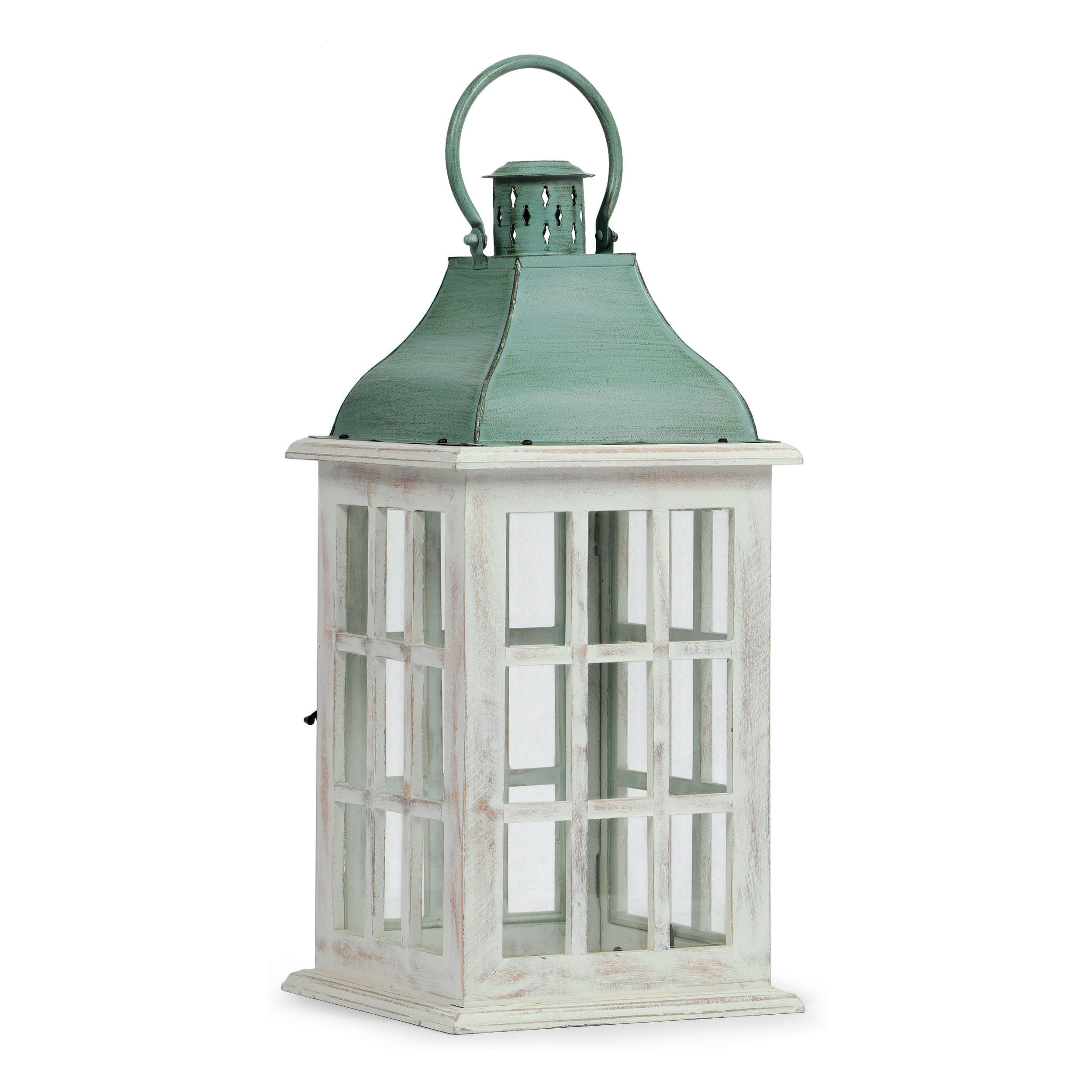 Reigle Coastal Handcrafted Mango Wood Decorative Lantern