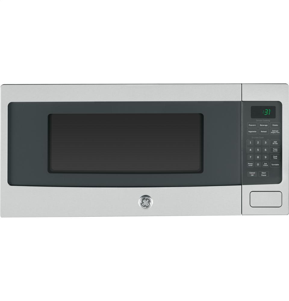 GE Profile Series 1.1 Cu. Ft. Countertop Microwave Oven, Stainless Steel, 800 Watts