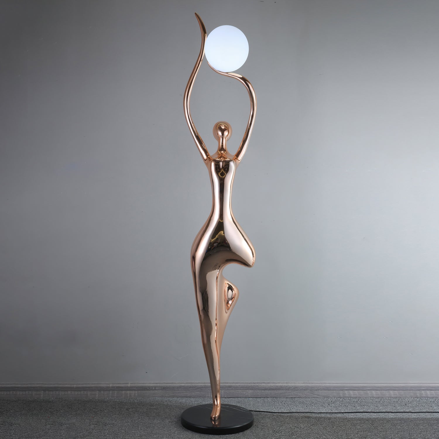 Pose Yoga Sculpture Floor Lamp