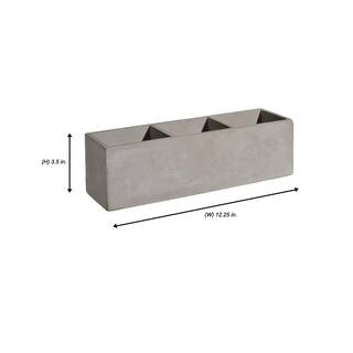 Tuscan 12 in. Concrete Trio Planter HD1147-102