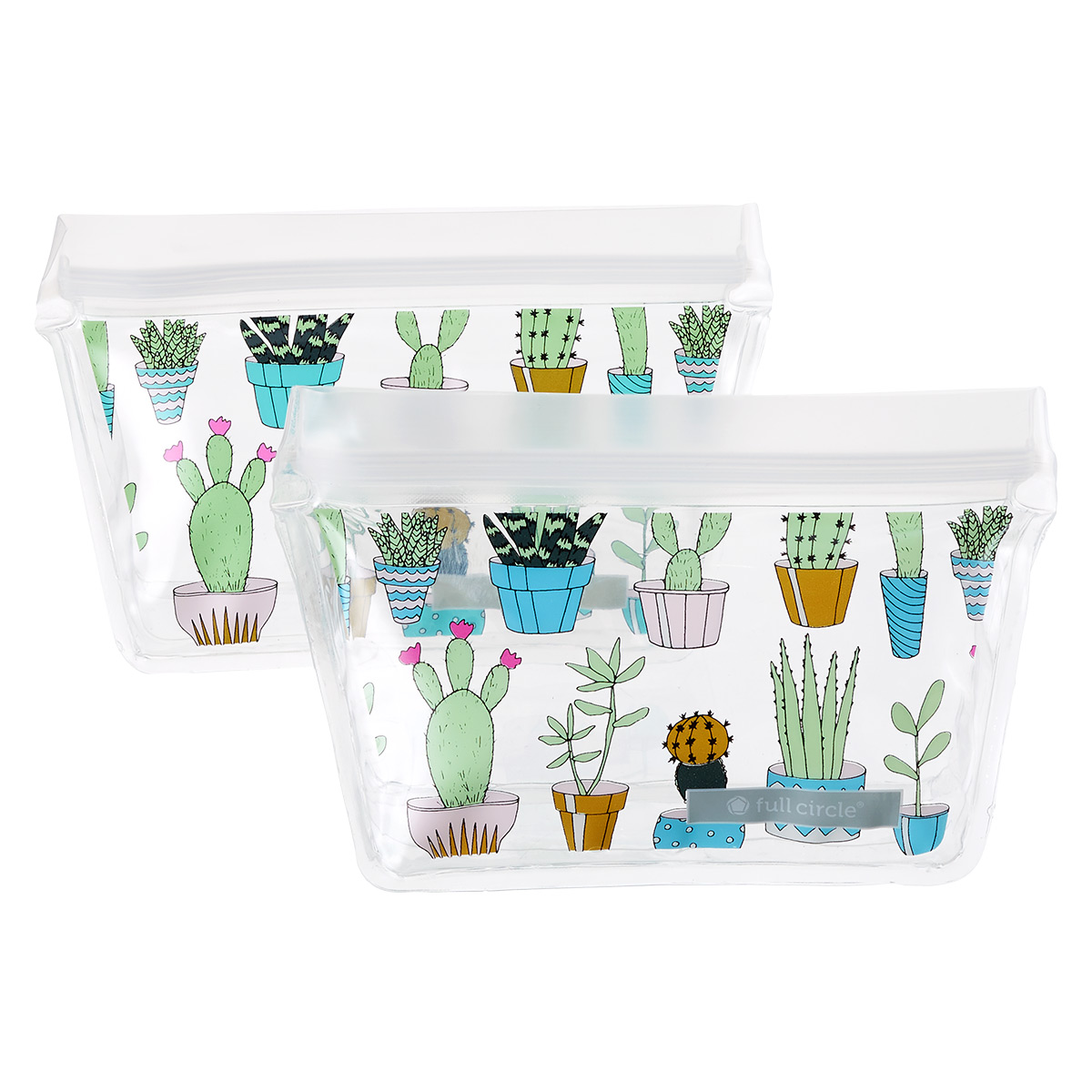 Full Circle Cactus Party Reusable Sandwich Bags