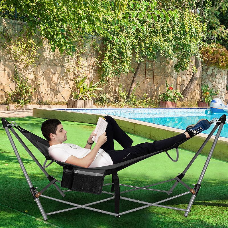 Portable Folding Hammock with Hammock Stand