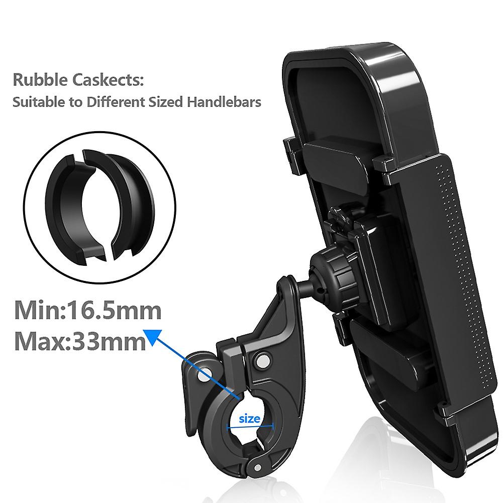 Bike Phone Mount Case Universal 360 Degree Rotation Waterproof Bicycle Motorbike Handlebar Phone Holder Sensitive Touch Bicycle Phone Holder