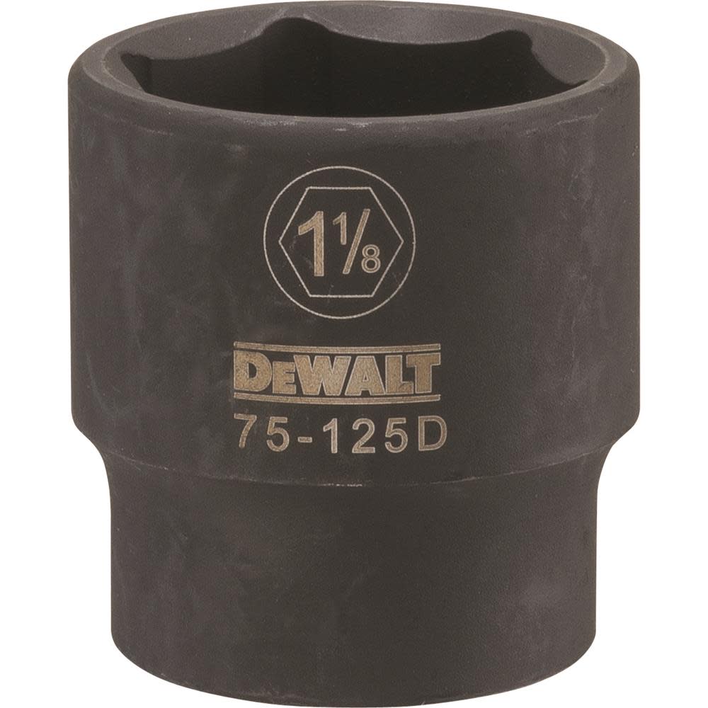 DEWALT 1/2 Drive X 1-1/8 6PT Standard Impact Socket DWMT75125OSP from DEWALT