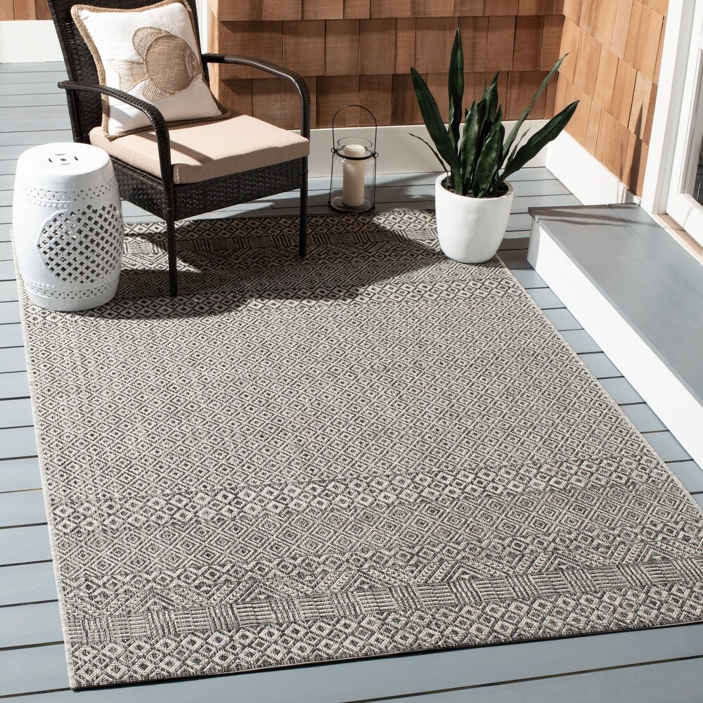 SAFAVIEH Courtyard Terezija Indoor/ Outdoor Waterproof Patio Backyard Rug