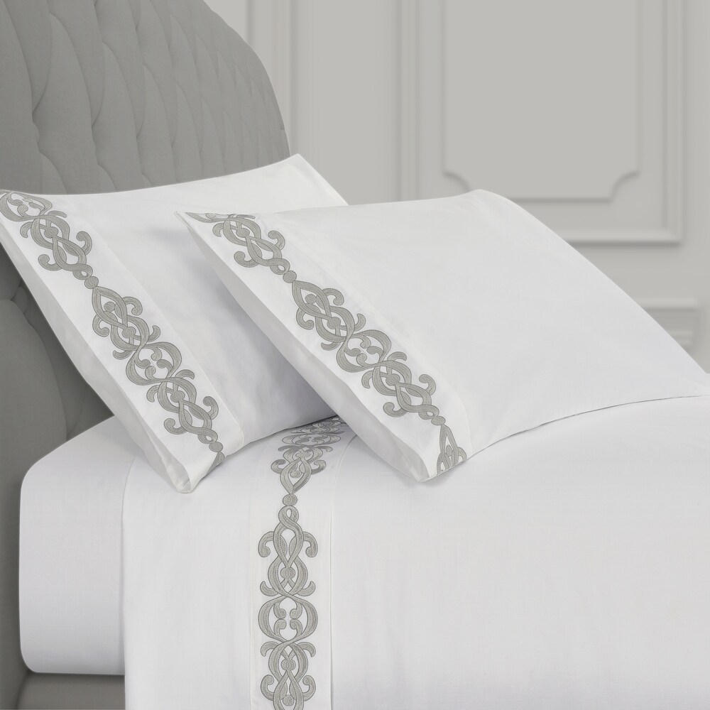 J. Queen New York Imperial Embroidered Sheet Set