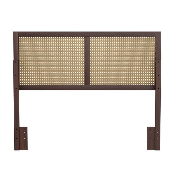 Serena Wood and Cane Panel Headboard - - 34856919