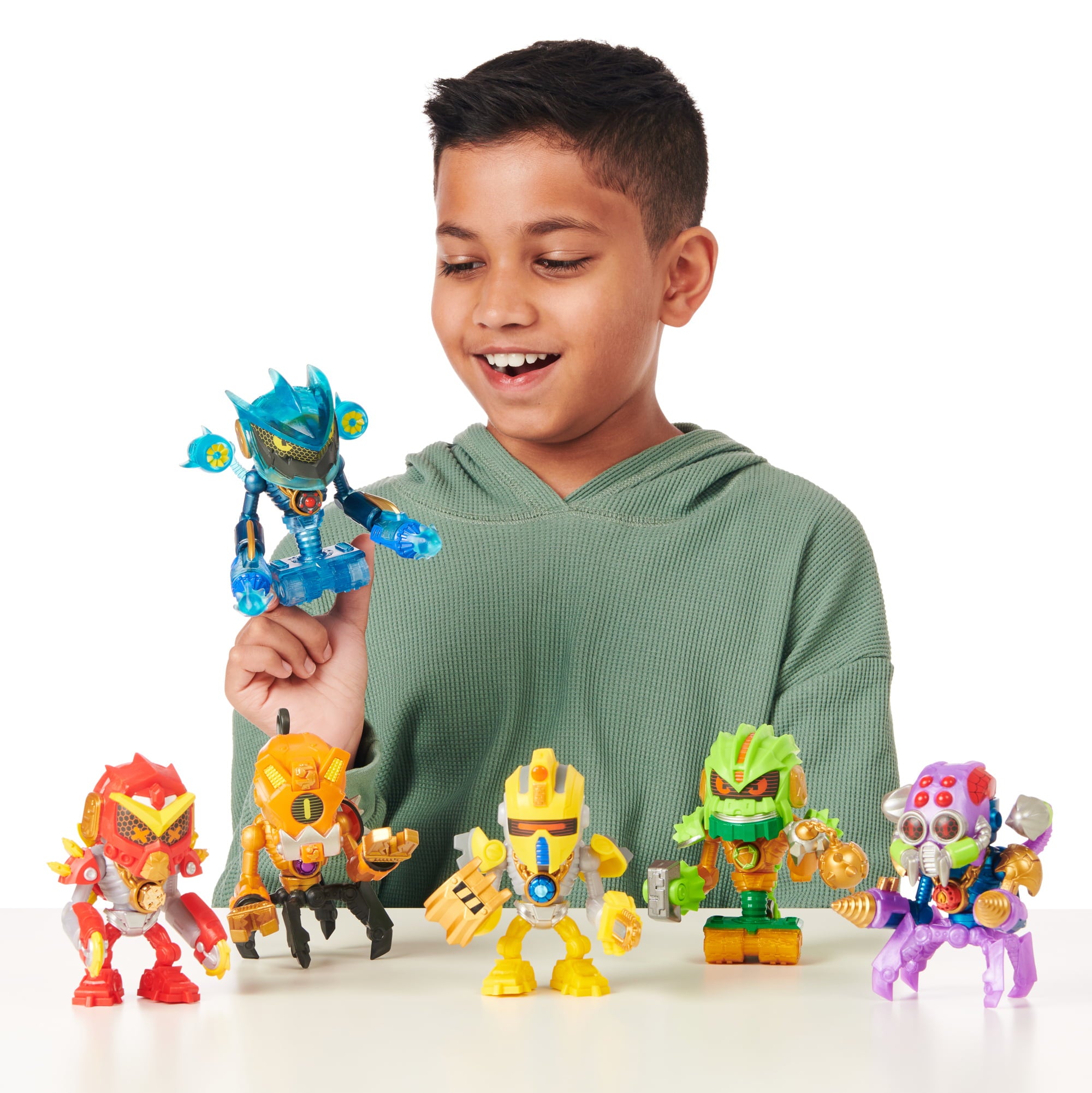 Treasure X Robots Gold - 6 Robots To Discover. Remove The Rust， Build Your Bot. 15 Levels Of Adventure. Will You Find Real Gold Dipped Treasure?， Boys， Toys For Kids， Ages 5+， Styles May Vary