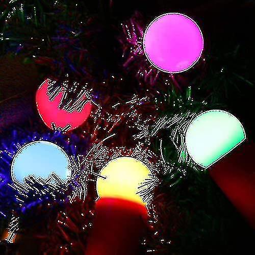 20pack Colored Bulbs Led 2w E27 G45 Lighting Bulbs，led Coloured Golfball Bulb， Mixed Colours Red Gre