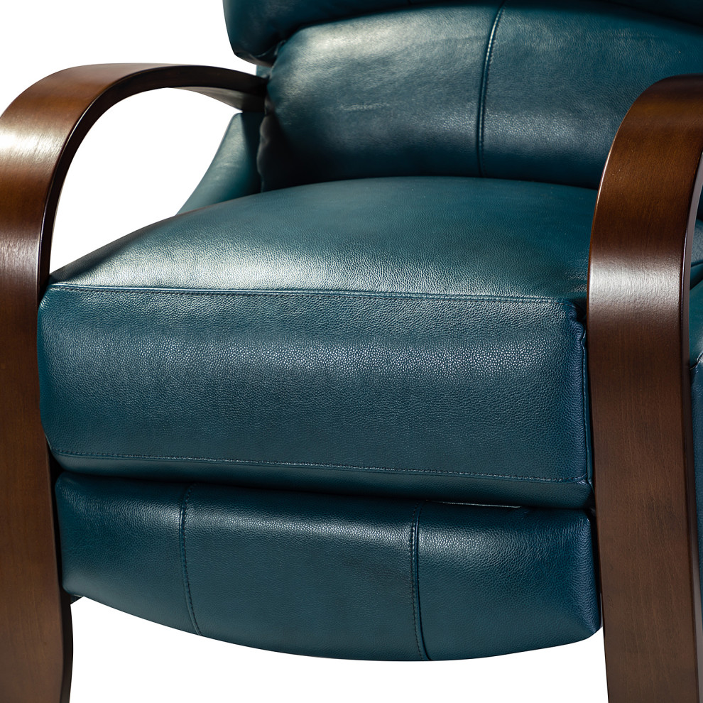 Amanda Genuine Leather Manual Recliner  Set of 2   Contemporary   Recliner Chairs   by Karat Home  Houzz