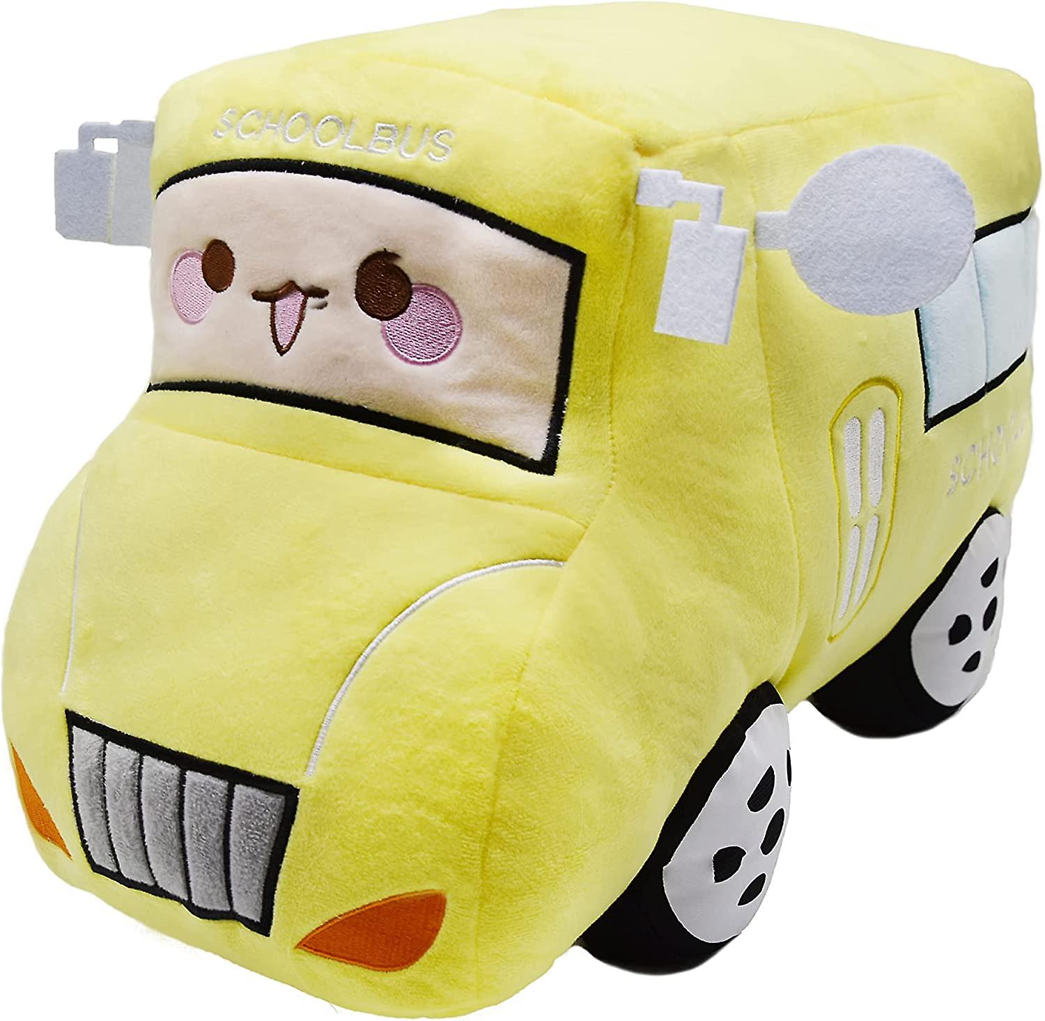 Soft Plush School Bus Stuffed Car Toy Super Cute Yellow Truck Plushie Excellent Gifts For Kids Or Birthday Party 11 Inches