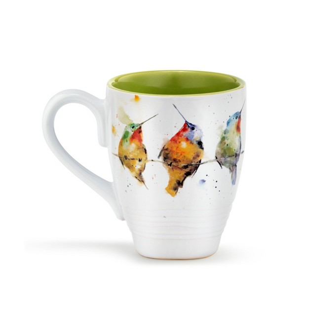 Demdaco Hummers On A Wire Mug White