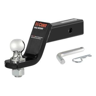 CURT 3500 lbs. 4 in. Drop Loaded Trailer Hitch Ball Mount Draw Bar with 1-78 in. Ball (2 in. Shank) 45055