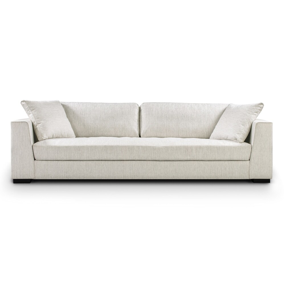 Poly and Bark Upholstered Luxurious Fabric Capri Sofa