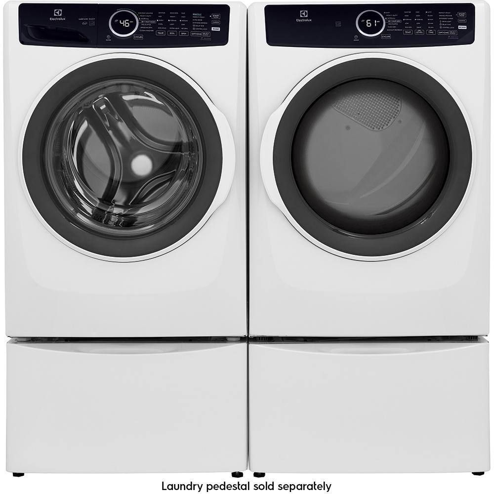 Electrolux 8 cu. ft. Electric Dryer Vented Front Load Perfect Steam Dryer with Instant Refresh in White ELFE7437AW