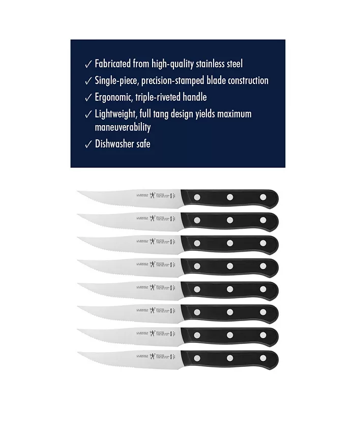 J.A. Henckels Solution 8 Piece Steak Knife Set