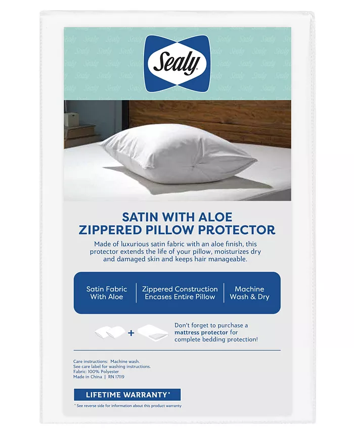 Sealy Satin with Aloe Pillow Protectors