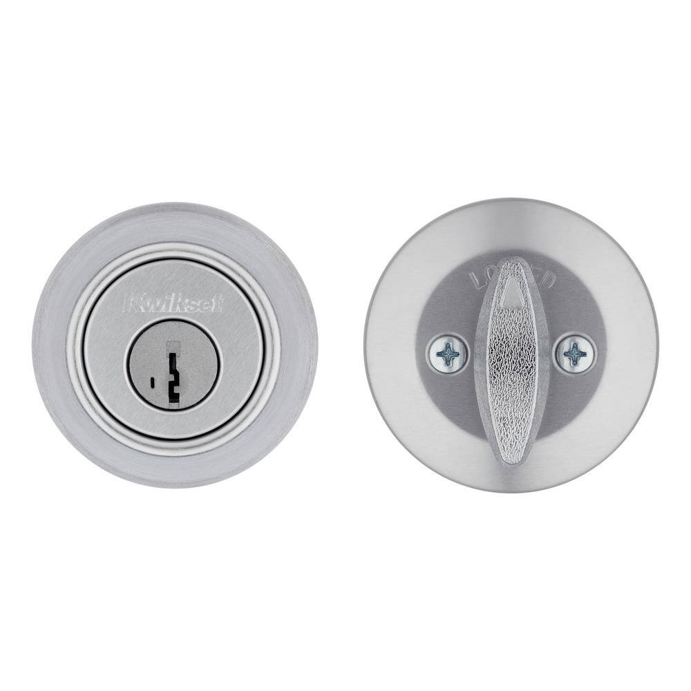 Kwikset 660 Satin Chrome Single Cylinder Deadbolt Featuring SmartKey Security T66026DSMTCPRCA