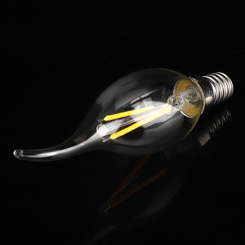 E14 2w Led Lamp Light Bulb Candle Flame Shape Warm White Lighting Ac 220v (2w)