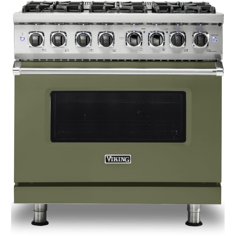 Viking 36-inch Freestanding Dual-Fuel Range with Vari-Speed Dual Flow Convection CVDR536-6BCY