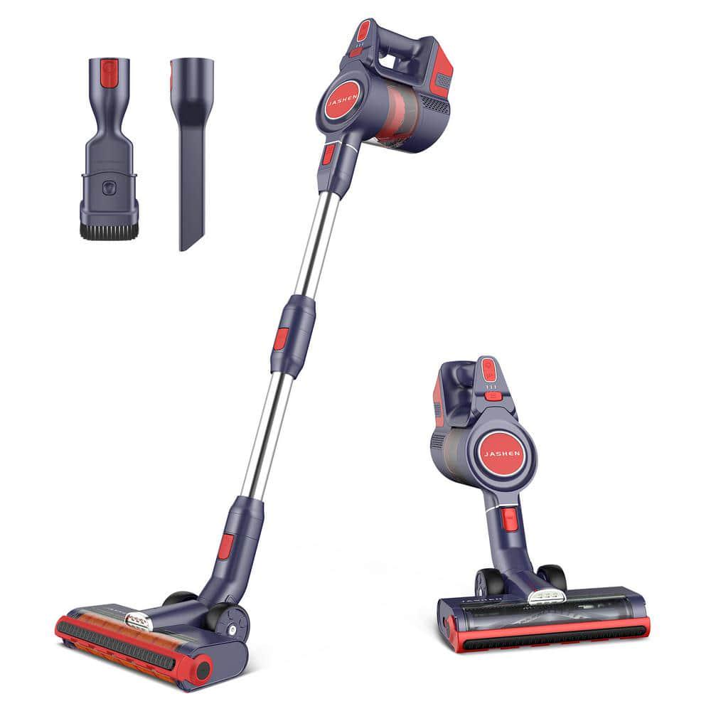 JASHEN D 18 Bagless Cordless Lightweight 4in1 for MultiFloor Red Stick Vacuum Cleaner