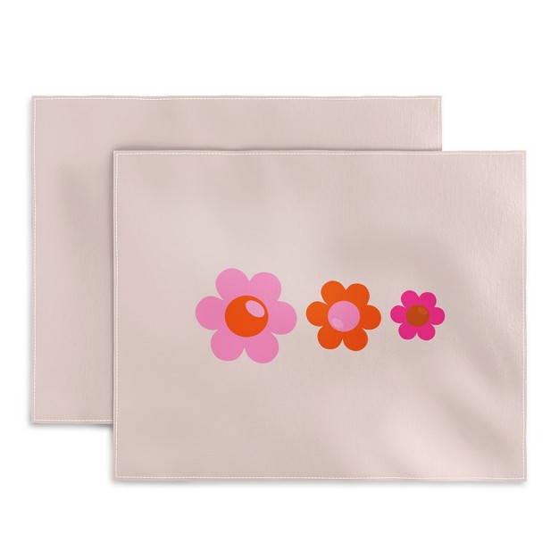 Daily Regina Designs Les Fleurs 01 Abstract Retro Placemats Deny Designs