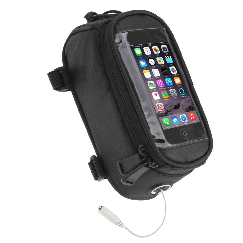 Bicycle Cycling Frame Pannier Front Tube Phone Bag Bike