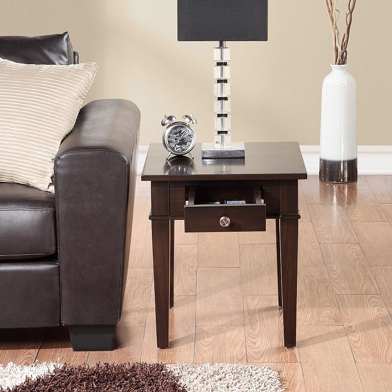 Simpli Home Carlton End Table