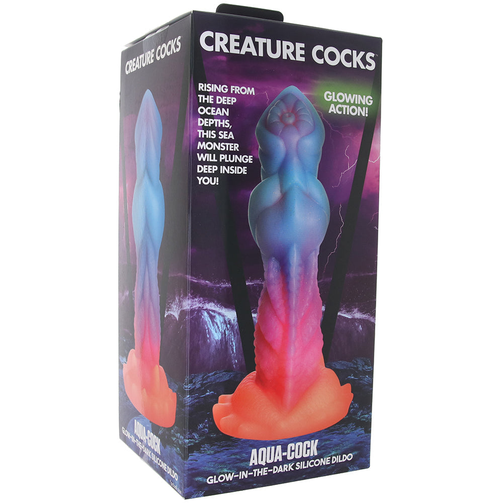 Creature Cocks Aqua-Cock Glow-in-the-Dark Dildo