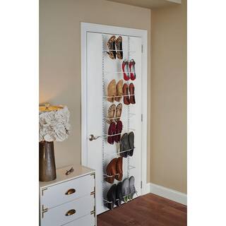 ClosetMaid 77.5 in. H 16-Pair White Steel Hanging Shoe Organizer 97536