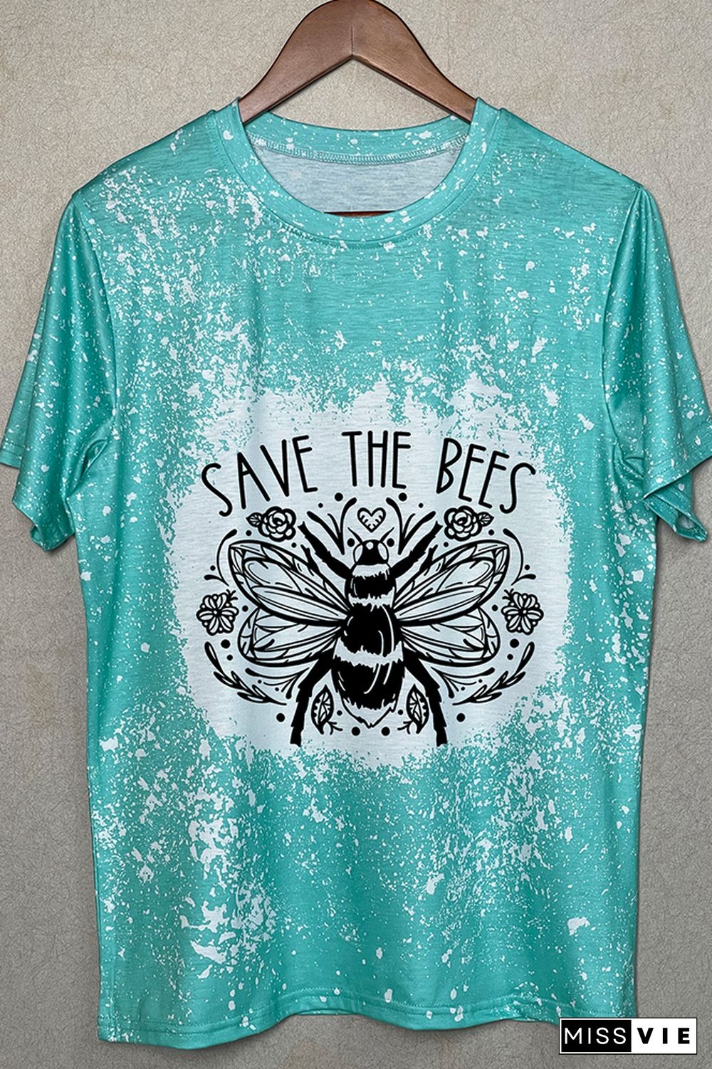 Save The Bees Floral Graphic Tee Wholesale