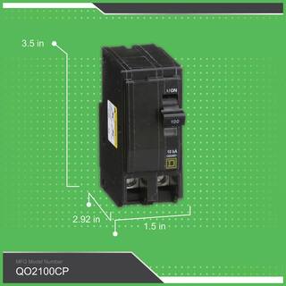 Square D 100 Amp 2-Pole Circuit Breaker QO2100C