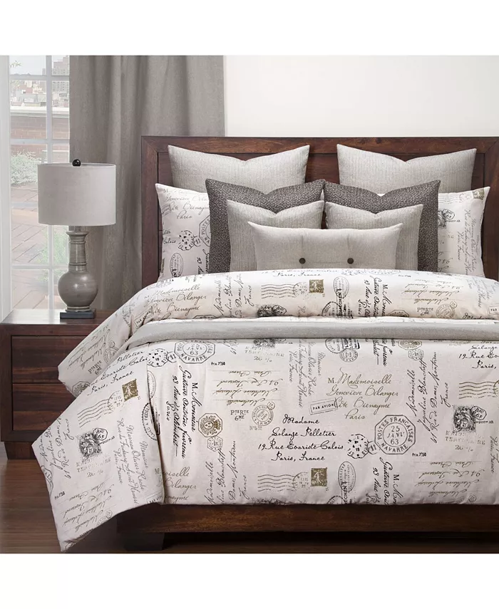 Siscovers Postscript Linen 5 Piece Twin Luxury Duvet Set