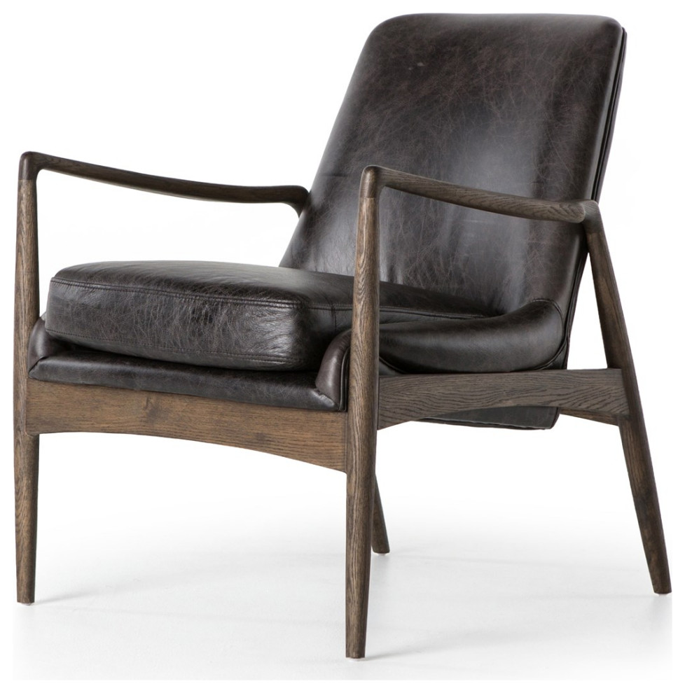 Braden Chair   Midcentury   Armchairs And Accent Chairs   by Four Hands  Houzz