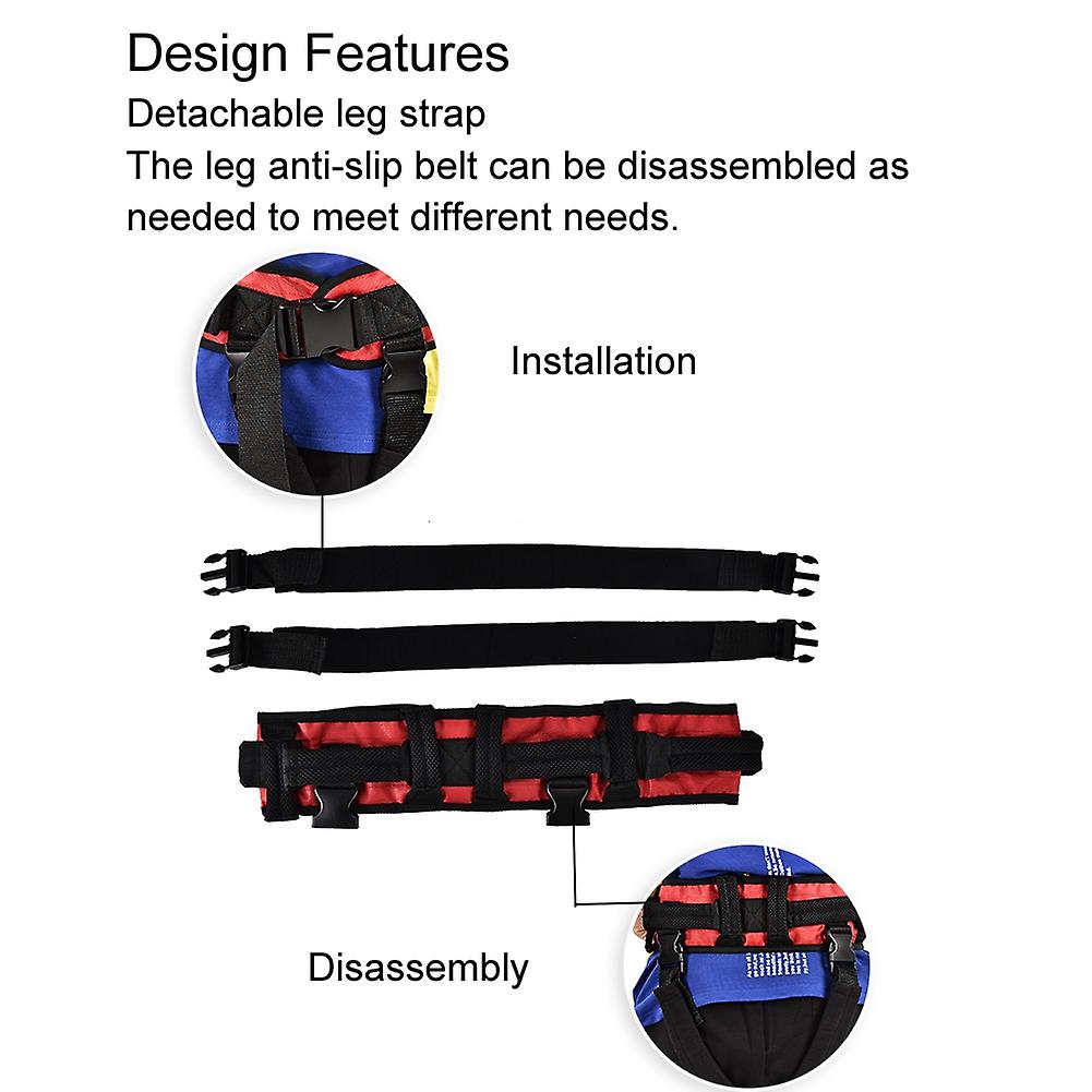 Medical Transfer Belt Patient Lift Sling Assistant Rehabilitation Belt With Leg Loops Xl